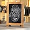 Flash Furniture Torched Magnetic Tabletop/Hanging Chalkboards, 10PK 10-HFKHD-GDIS-CRE8-122315-GG - alternate 1